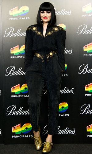 Jessie J Wears One Of Her Trademark Jumpsuits For The 40 Principales Awards In Spain, December 2011