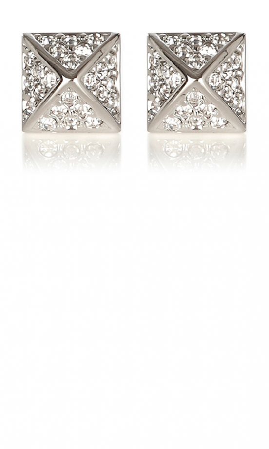 Karen Millen Crystal Pyramid Earrings, £35