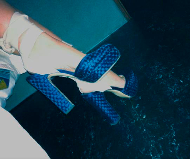 What we'd do to get into Kylie's shoe cupboard... we love her new Bionda Castana heels