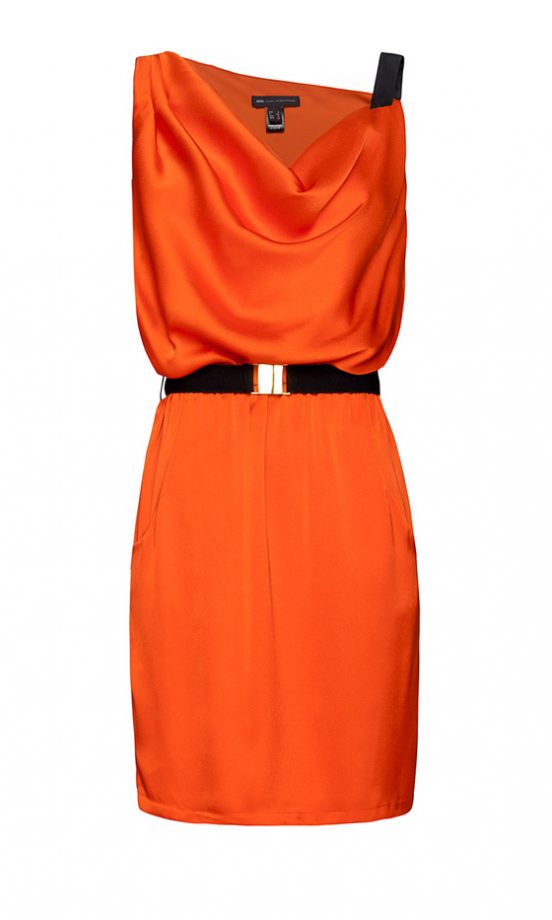 Mango Orange Draped Dress, £44.99