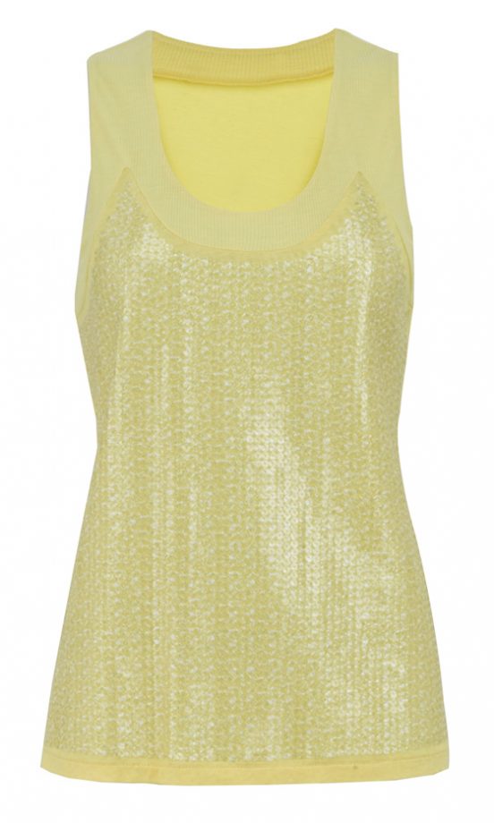Marks & Spencer SS12 Yellow Sequin Top