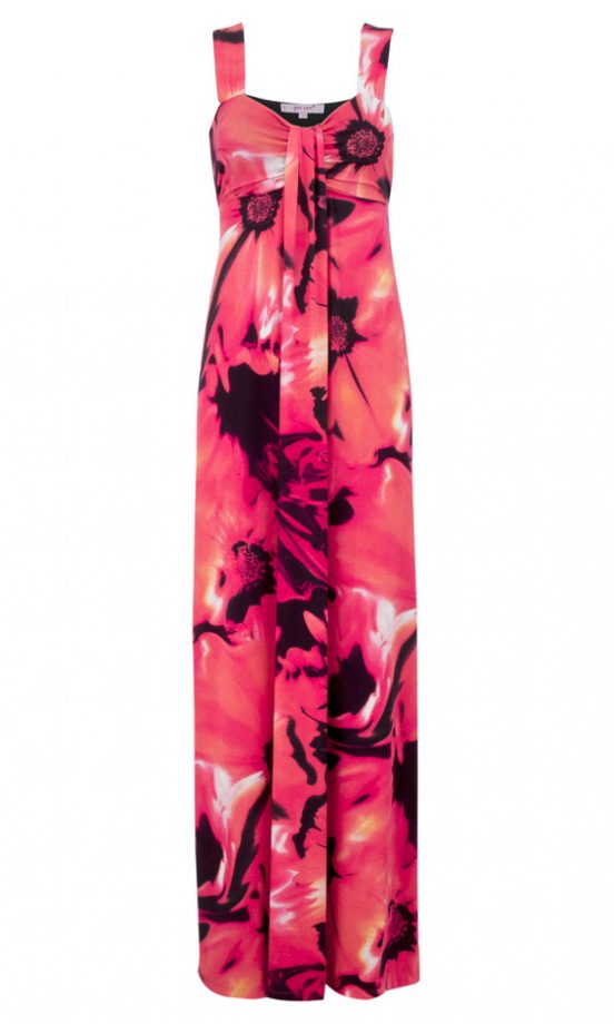 Marks & Spencer SS12 Red Floral Maxi Dress