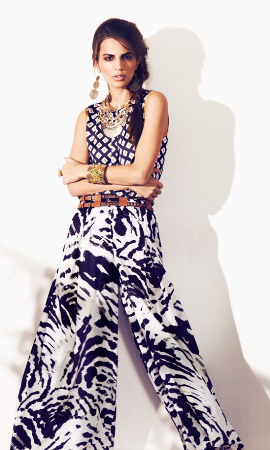 Marks & Spencer SS12 Patterned Top And Trousers