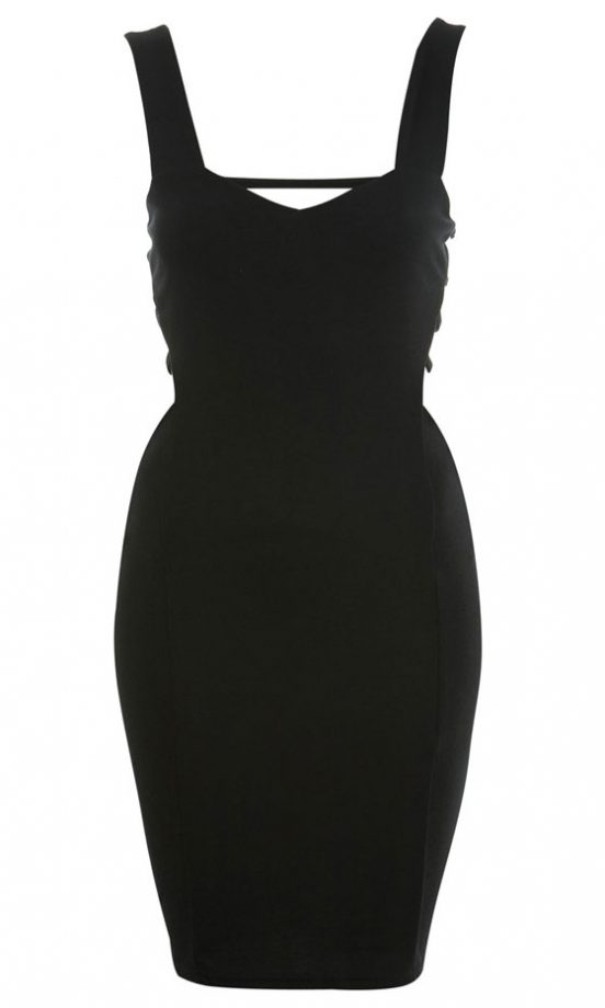 Miss Selfridge Black Strappy Cutout Dress, £35