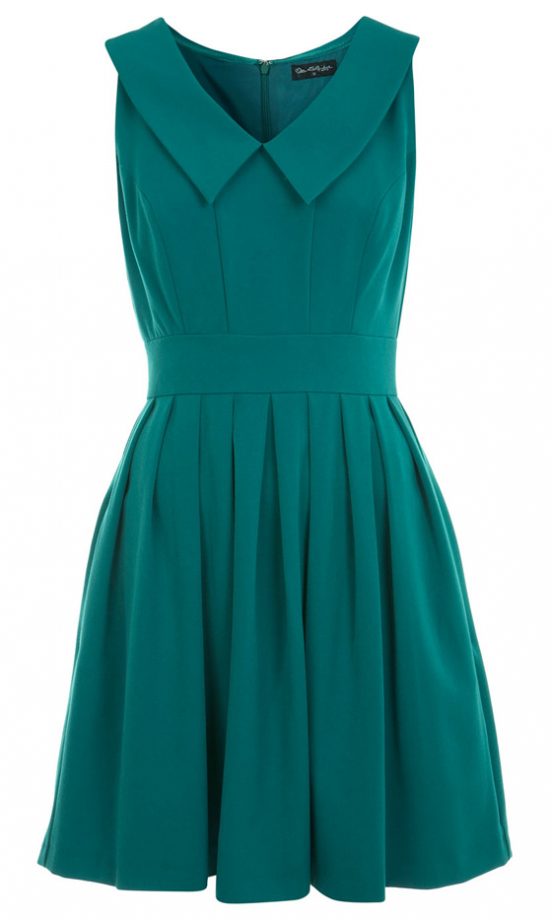 Miss Selfridge Green Skater Dress, £42