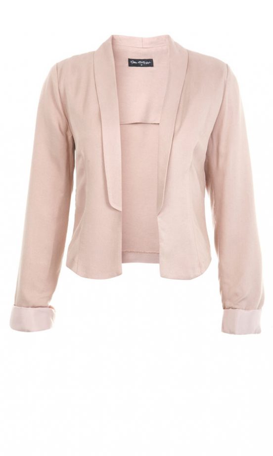 Miss Selfridge Nude Shawl Collar Blazer, £40
