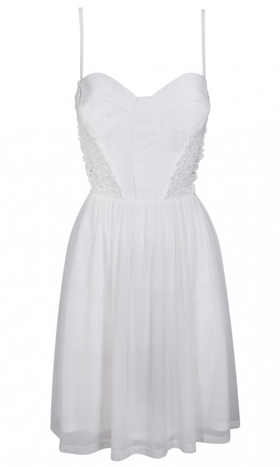 Miss Selfridge SS12 White Strappy Dress