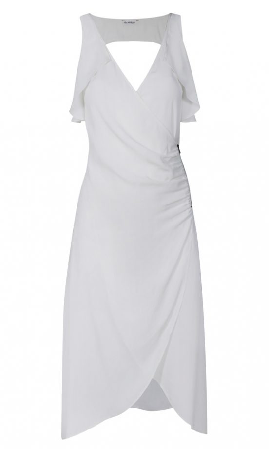 Miss Selfridge SS12 White Maxi Wrap Dress