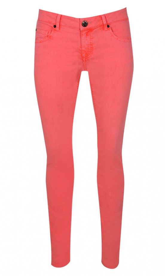 Miss Selfridge SS12 Skinny Coral Jeans