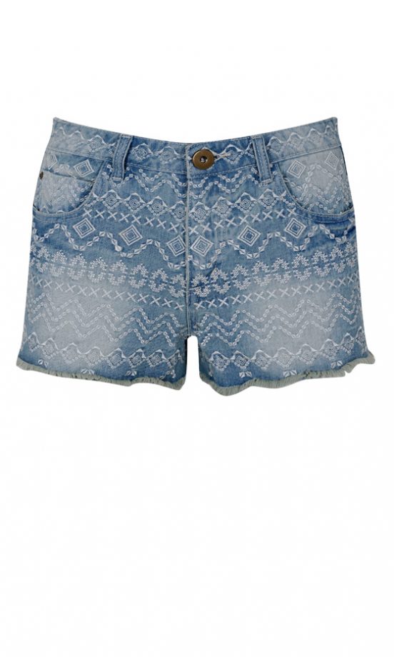 Miss Selfridge SS12 Detailed Denim Shorts
