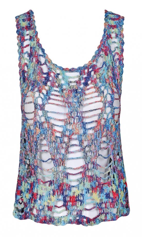 Miss Selfridge SS12 Blue Embellished Top