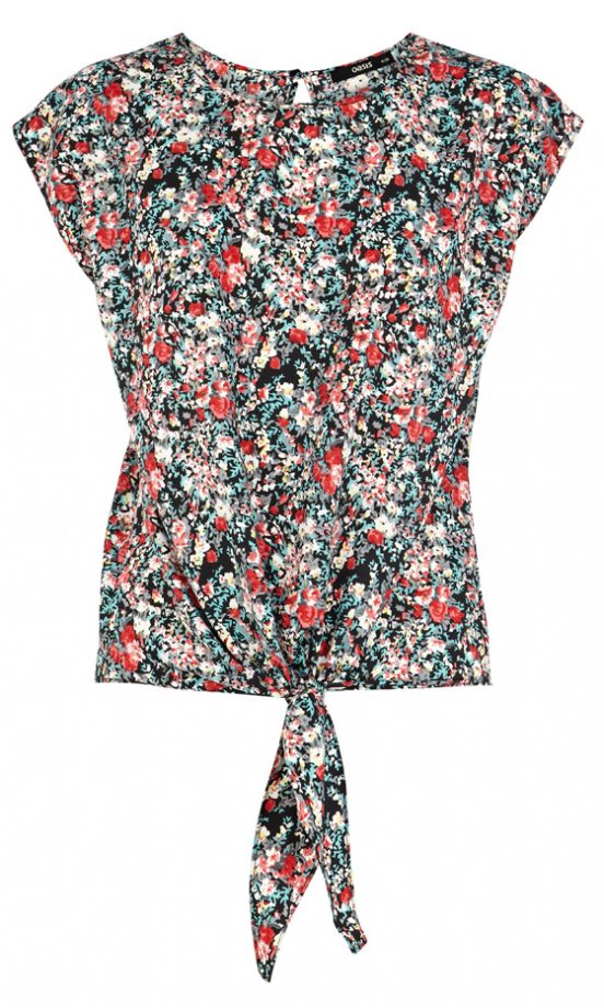 Oasis Tie Front Ditsy Top, £30