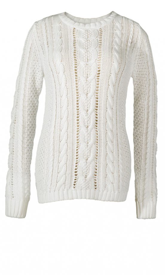 Matalan's SS12 Chunky White Knitted Jumper