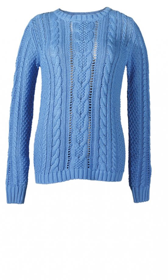 Matalan's SS12 Chunky Knitted Blue Jumpers