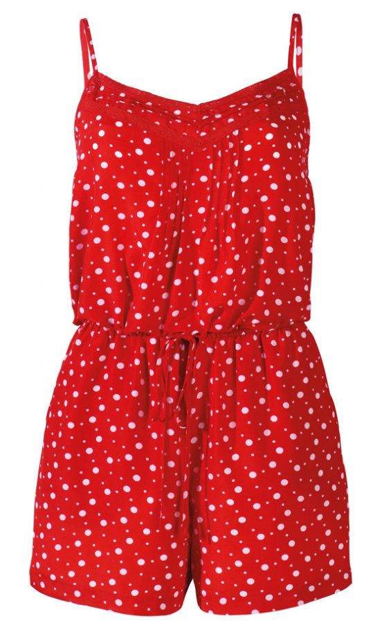 Matalan's SS12 Red Polka Dot Playsuit