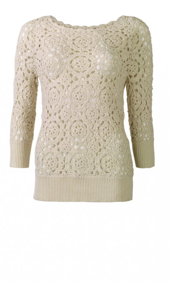 Matalan's SS12 White Knitted Jumper