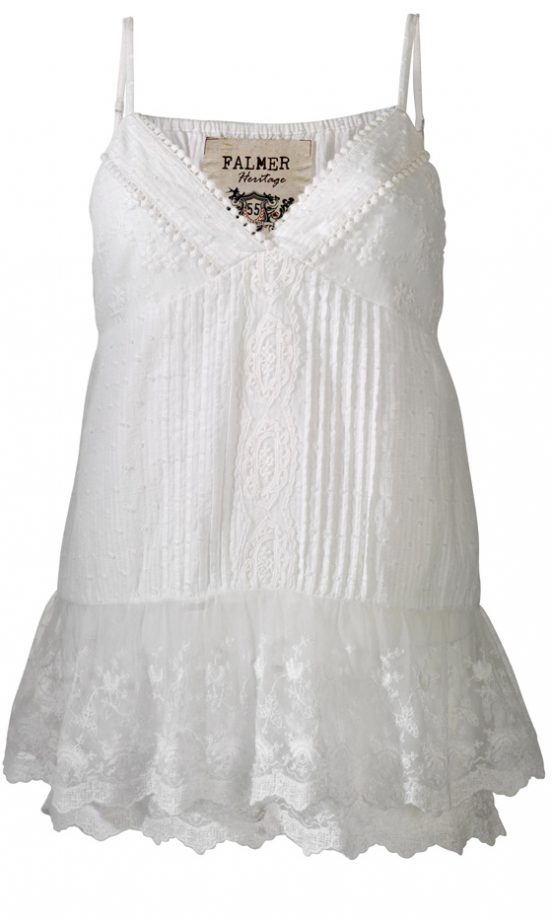Matalan's SS12 White Embroidered Top