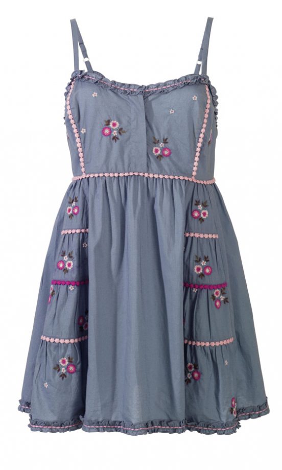 Matalan's SS12 Embroidered Denim Dress