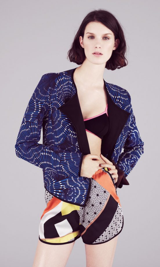 Topshop's SS12 Blue Print Jacket And Pattern Shorts