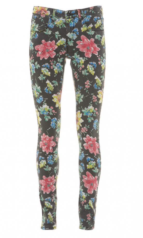 Topshop's SS12 Floral Print Jeans