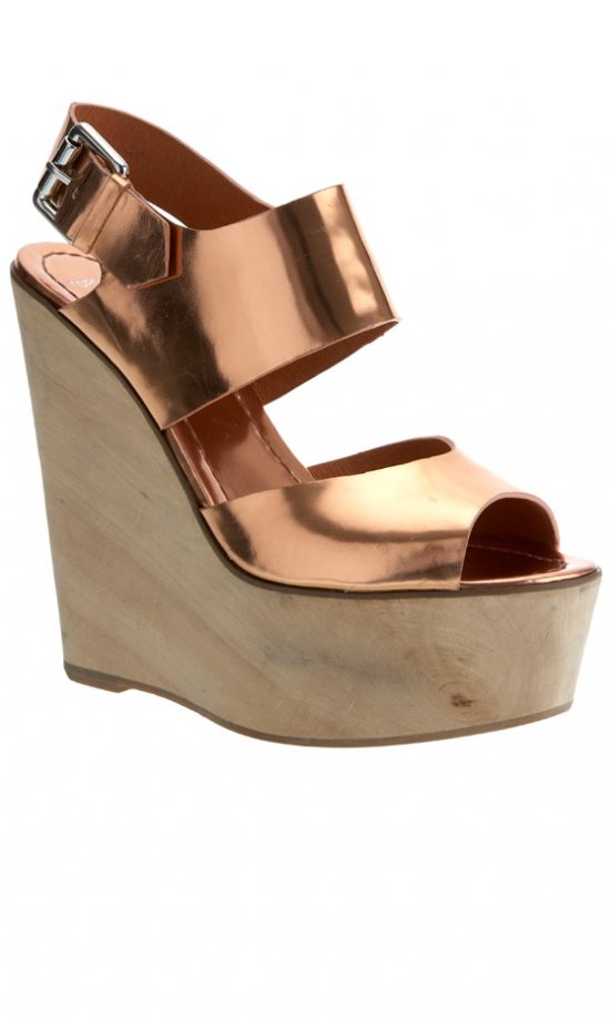 Topshop's SS12 Bronze Wedges