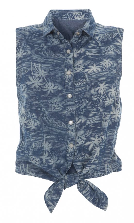 Topshop's SS12 Denim Tie-Up Shirt