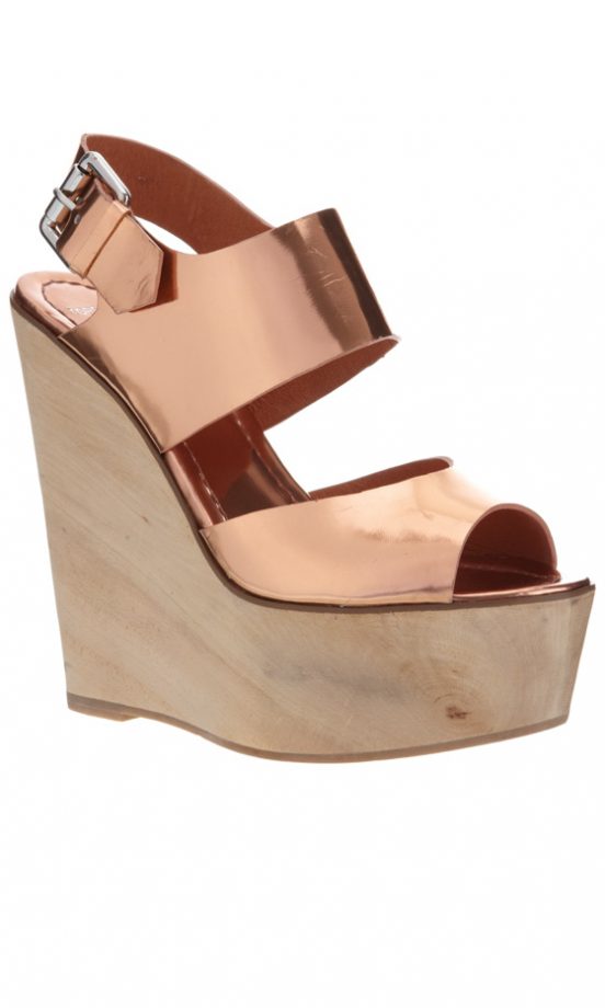 Topshop's SS12 Copper Platforms