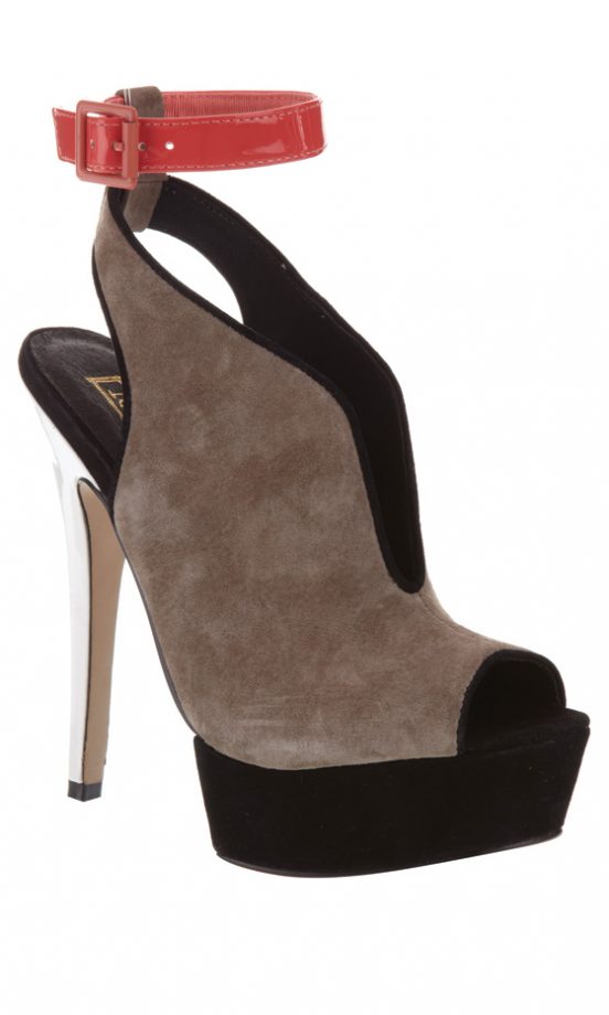 Topshop's SS12 Taupe And Coral Heel