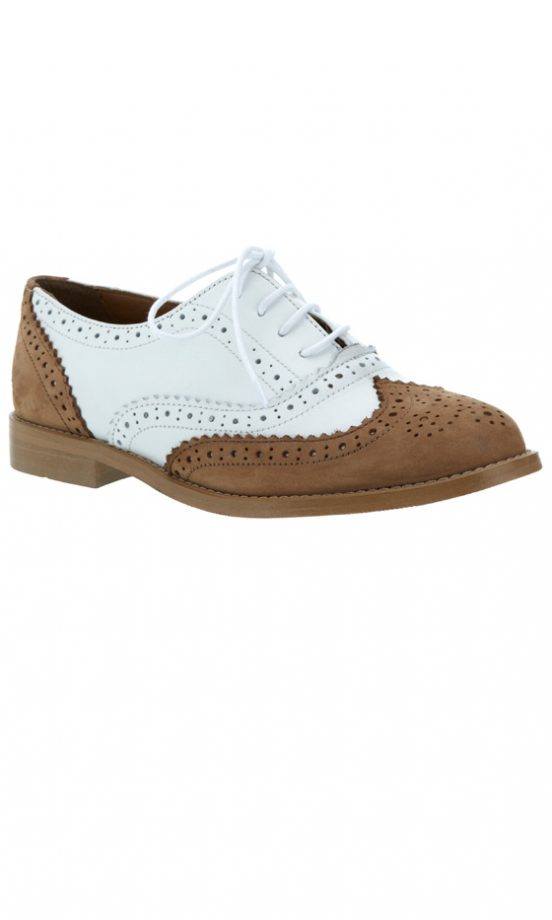 Topshop's SS12 White And Tan Brogues