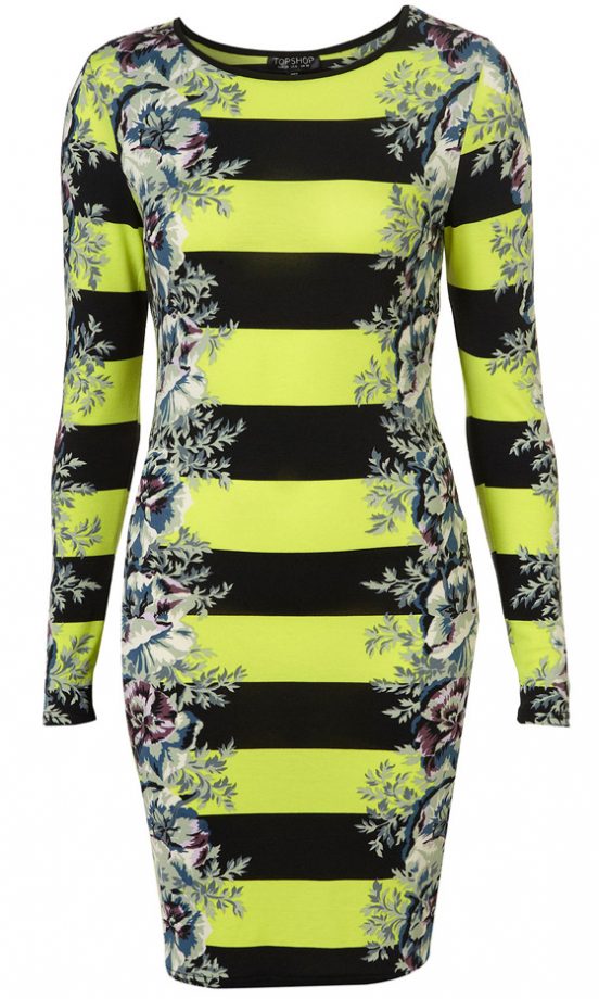 Topshop Stripe Bodycon Dress, £30