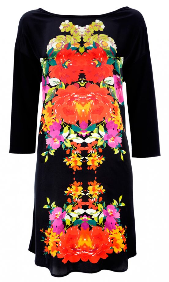 Wallis Black Oriental Flower Dress, £40