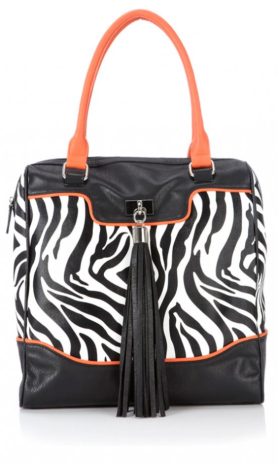 Wallis Black Zebra Print Shopper, £33