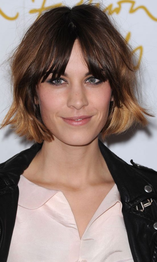 Alexa Chung Becomes Our Number One Hair Crush With A Shaggy Bob Hairstyle Complete With Fringe, 2011