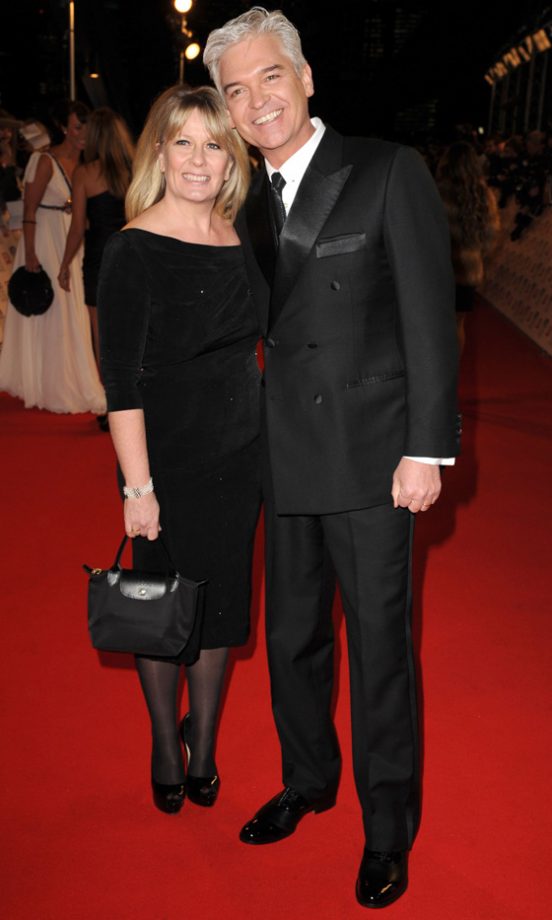 Stephanie Lowe and Phillip Schofield At The National Television Awards 2012