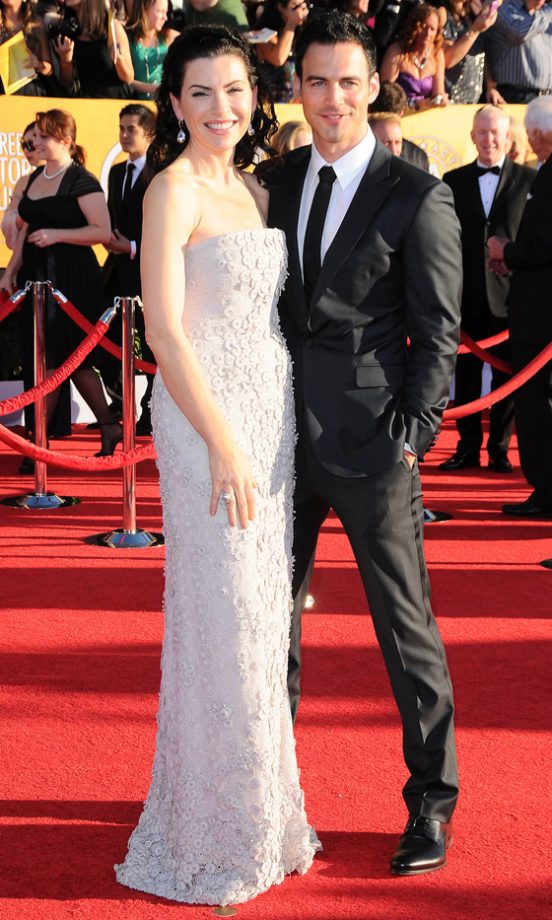 Julianna Margulies And George Margulies At The Screen Actors Guild Awards 2012