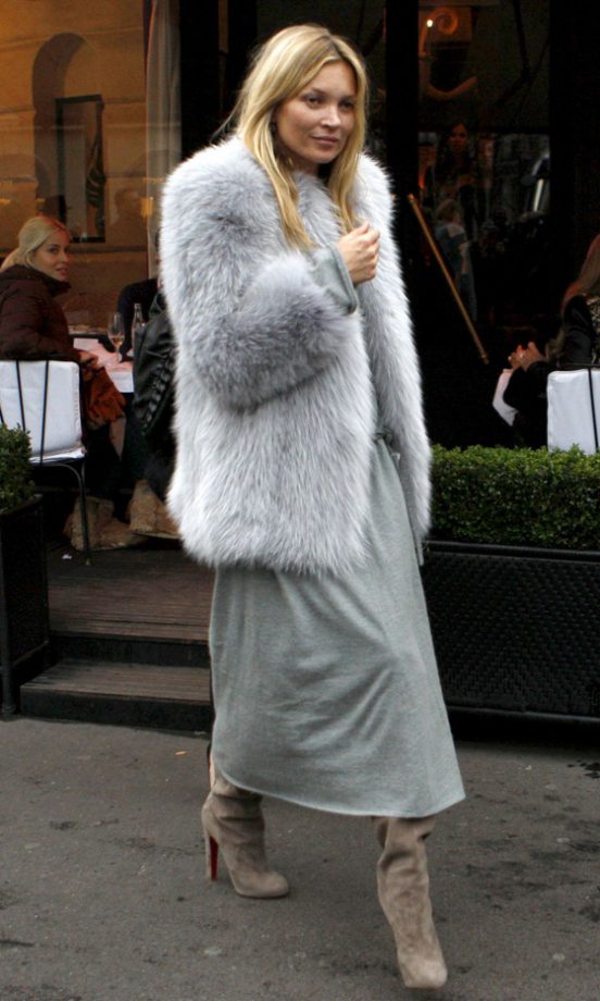 Kate Moss Hit The Paris Streets In True Style, 2012