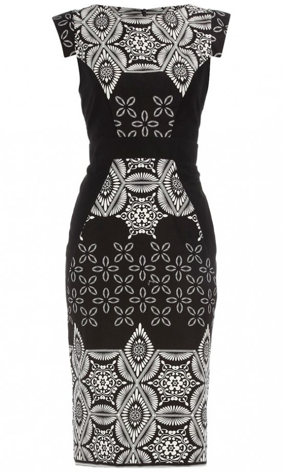 Dorothy Perkins Black/White Tile Print Dress, £39.50