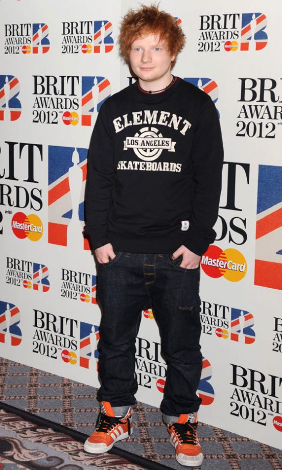 Ed Sheeran, Man Of The Moment At The Brit Awards Nominations Party 2012