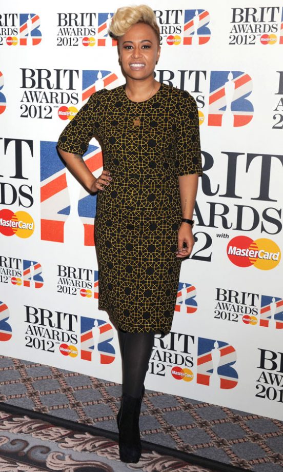 Emeli Sande At The Brit Awards Nominations Party 2012