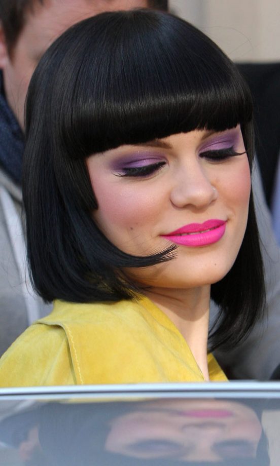 Check Out Jessie J's Colourful Makeup Palette As She LEaves The BBC Studios, 2011