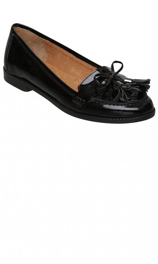 Debenhams Black Patent Casual Loafer Shoe, £15