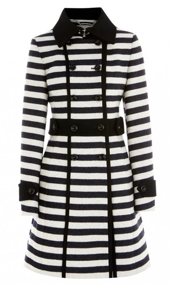 Karen Millen Stripe Coat, £275