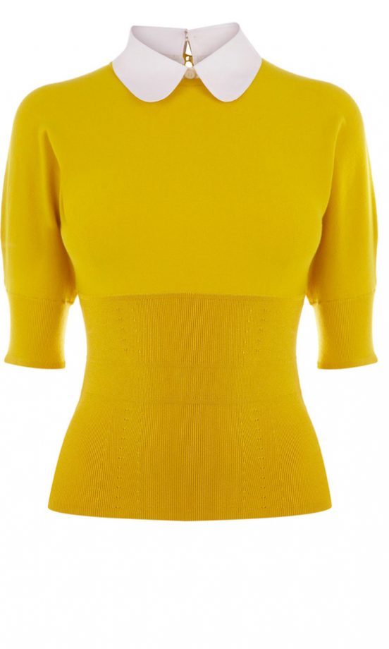 Karen Millen Knit With White Collar, £95