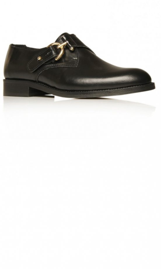 KG By Kurt Geiger Leighton Black Buckle Shoe, £65