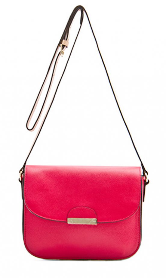 Mango Red Leather Bag, £79.99