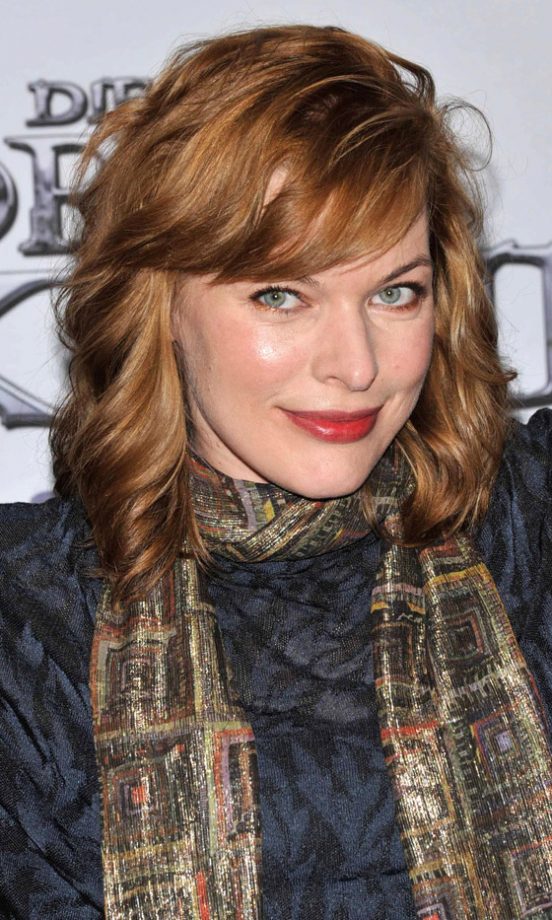 Milla Jovovich Models The Must-Have Fringe Hairstyle, 2010