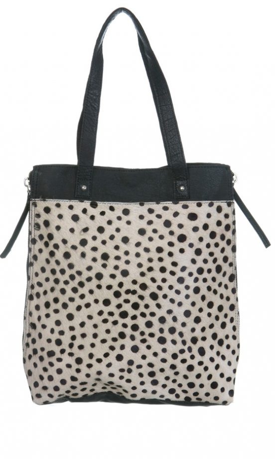 Miss Selfridge Leather Dalmatian Shopper, WAS £75 NOW £40