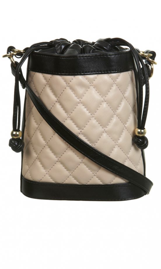 Miss Selfridge Quilt Drawstring Bag, £22