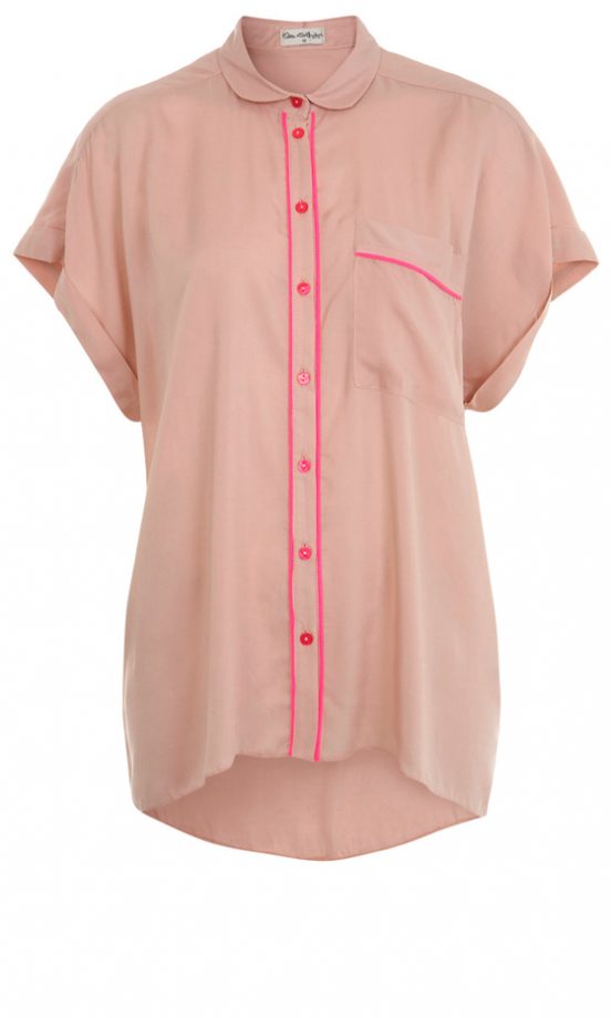 Miss Selfridge Neon Tipped Shirt, £30
