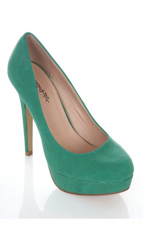 Miss Selfridge Green High Court Shoe, £42